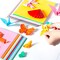 Origami Paper 300 Sheets, 20x20 cm/8 Inch Large Origami Paper Double Sided, 200 Sheets 20 Colors Origami Paper and 100pcs Self-adhesive Wiggle Eyes Sets for Kids DIY School Arts Crafts Adults